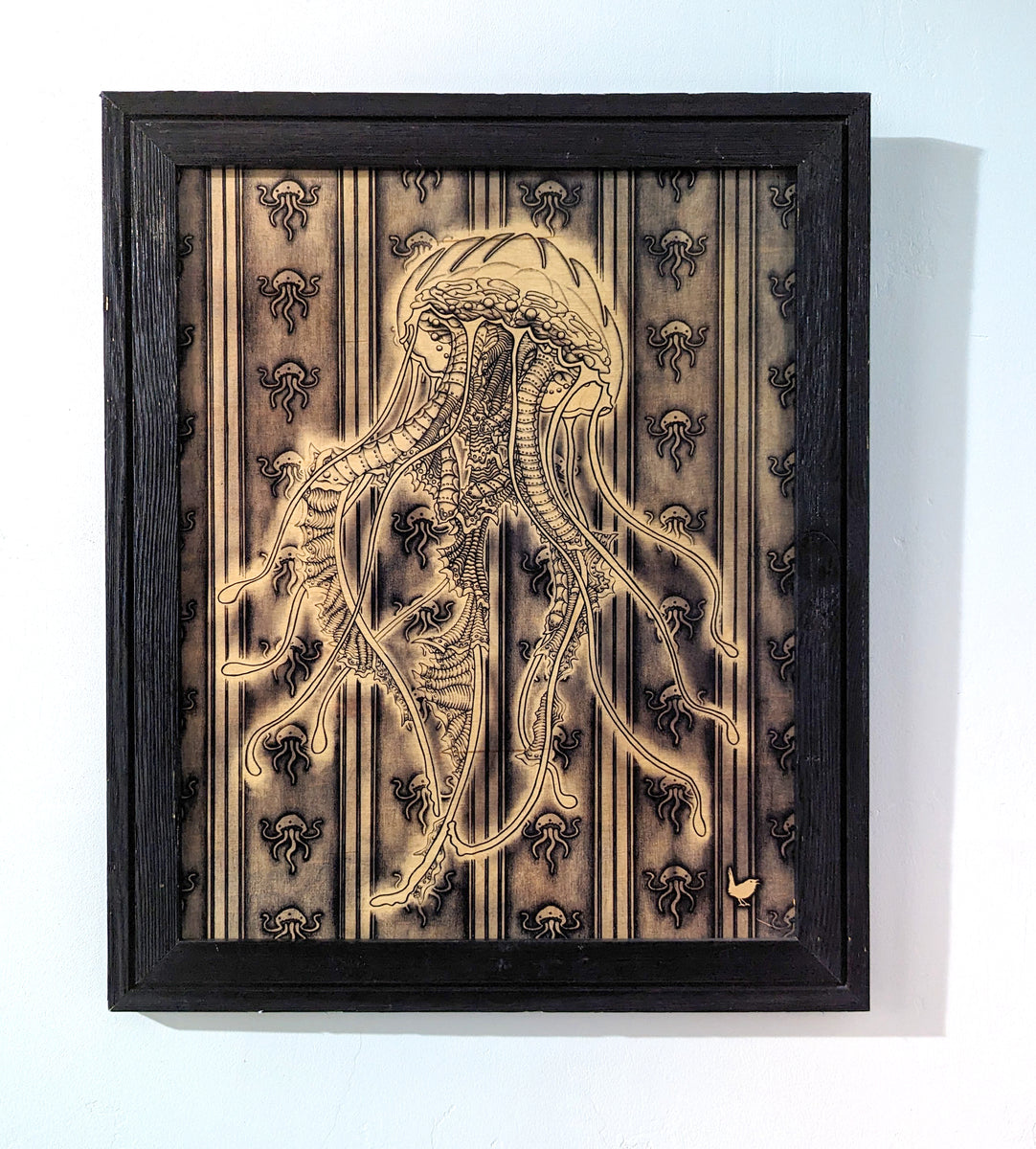 Jellyfish (Black & White) – Art by Tom Wrenn