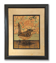 Wren (wood print | natural background)